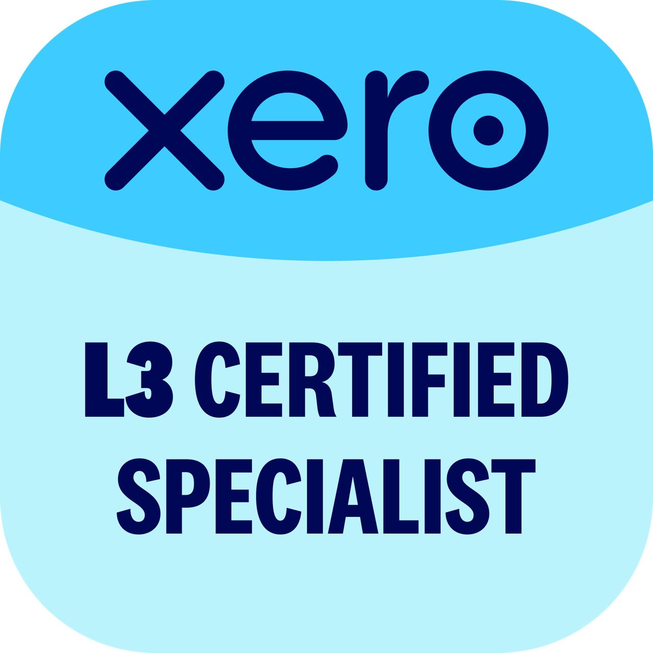 Xero L3 Certified Specialist